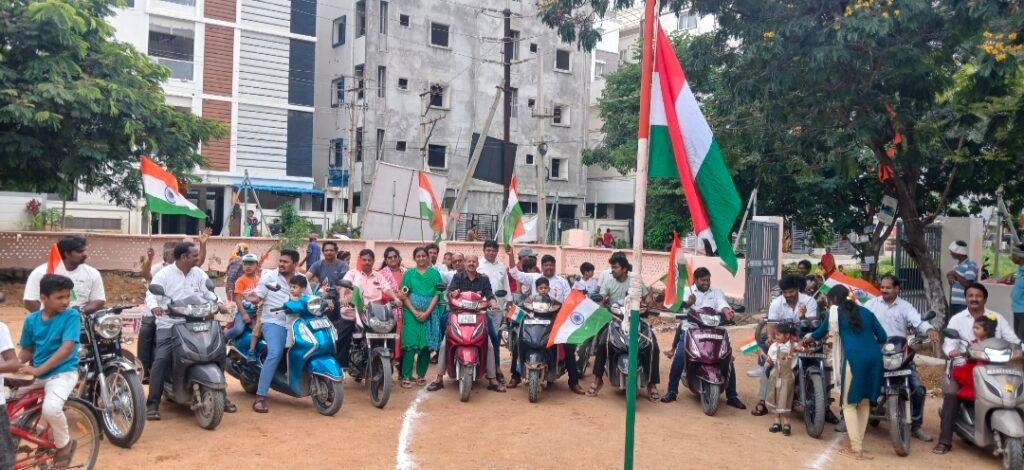 శిల్పా కాలనీ లో ఘనంగా స్వాతంత్ర దినోత్సవ వేడుకలు